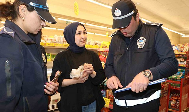 Söke Belediyesi zabıta ekiplerinden marketlerde denetim