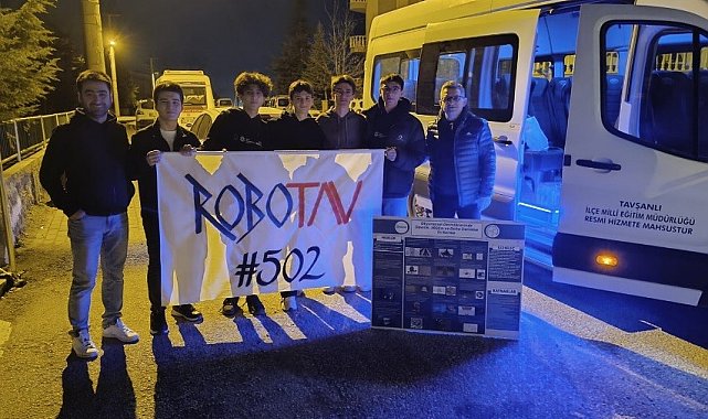 Tavşanlı 15 Temmuz Şehitler Fen Lisesi Robot Takımı İzmir'e uğurlandı