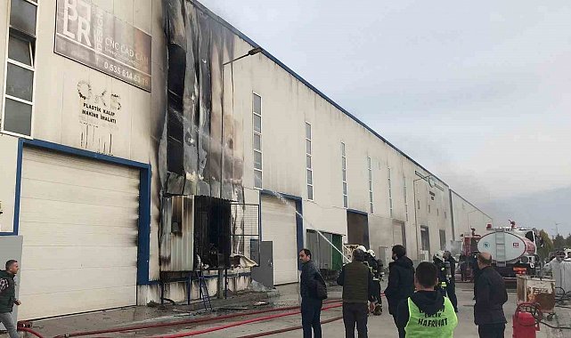 Tekirdağ'da iş yerinde korkutan yangın