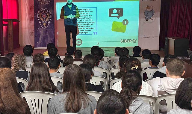 Tekirdağ'da öğrenciler siber tehlikelere karşı bilgilendirildi