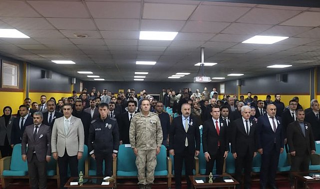 Tutak'ta İstiklal Marşı'nın kabulünün 104. yıl dönümü kutlandı