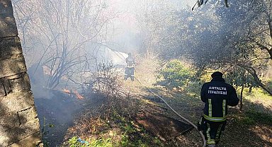 Yangın, Jandarma ve itfaiyenin müdahalesi söndürüldü