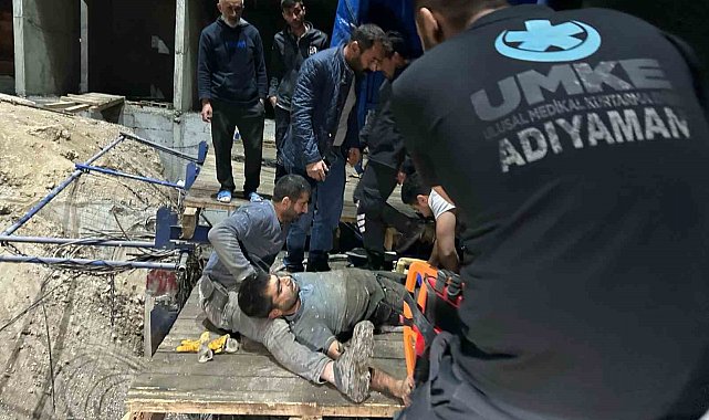 Yüksekten düşen işçi yaralandı