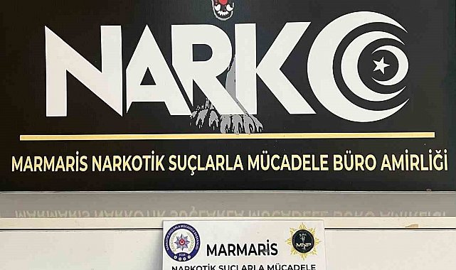 Zehir tacirini Marmaris polisinin dikkati yakalattı