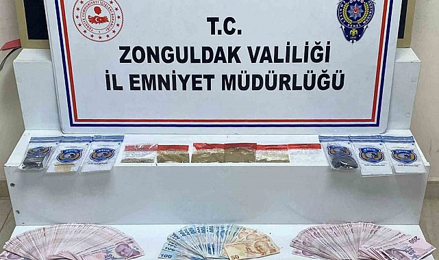 Zonguldak'ta uyuşturucu operasyonunda 2 tutuklama