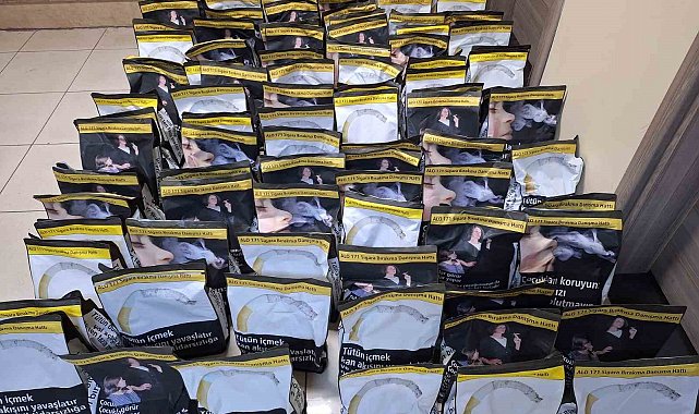 100 kilo kaçak tütün ele geçirildi