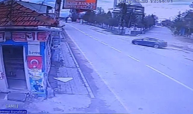 20 yaşındaki motosiklet sürücüsünün öldüğü kaza güvenlik kamerasında