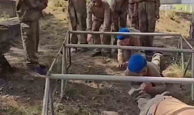 23 Nisan'a özel komanda bölüğünün misafiri olan çocuklara zorlu görev