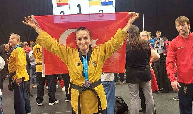 'Süper Babaanne' tekvandoda Avrupa üçüncüsü oldu