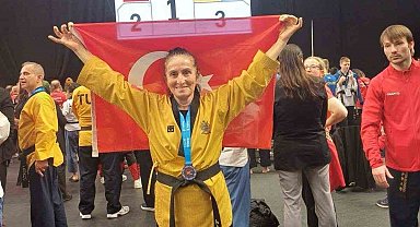 'Süper Babaanne' tekvandoda Avrupa üçüncüsü oldu