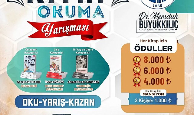 4. Kitap Okuma Yarışması'na başvurular başladı