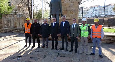 60 Yıllık anıtın çevresi yenileniyor