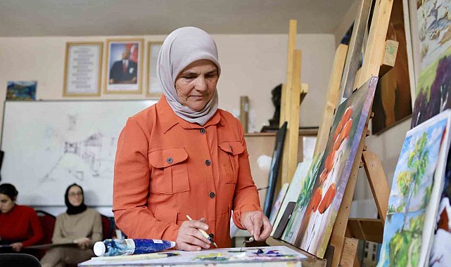 62 yaşında başlayan resim tutkusu, kişisel sergiyle taçlanmayı bekliyor