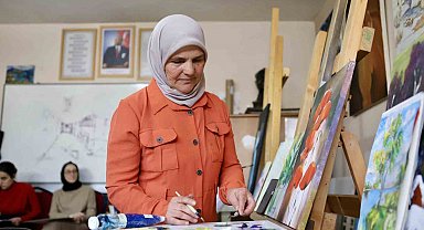 62 yaşında başlayan resim tutkusu, kişisel sergiyle taçlanmayı bekliyor