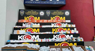 Adana'da yasa dışı ilaç operasyonu: Binlerce tıbbi ürün ele geçirildi
