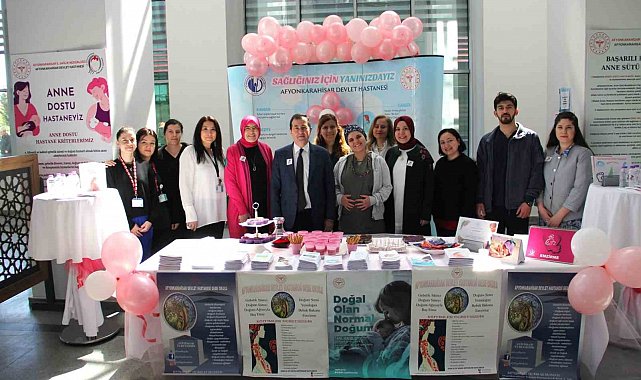 Afyonkarahisar Devlet Hastanesi'nden normal doğum için bilgilendirme etkinliği