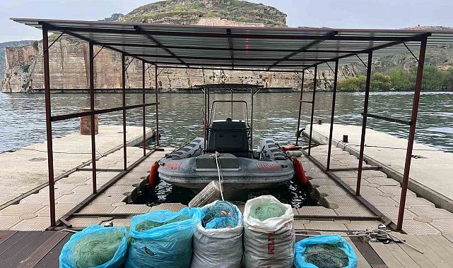 Ağ ile avlanma yasağına uymayan şahsı jandarma yakaladı