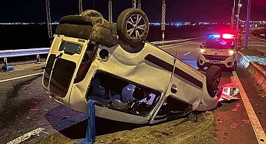 Ağrı'da Trafik Kazası: Kamyonet devrildi, 2 yaralı