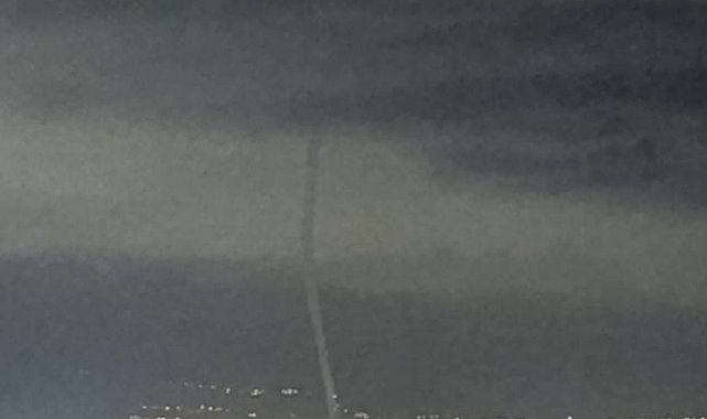 Akdeniz'de oluşan hortum görüntülendi