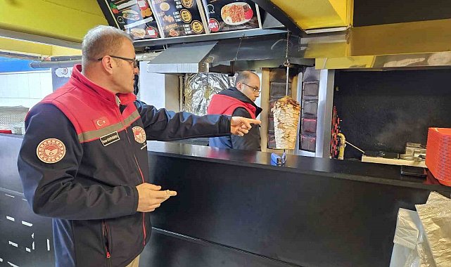 Akşehir'de döner satış yerleri denetlendi