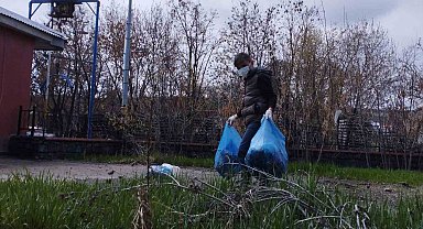 Akyaka'da çevre temizliği kampanyası