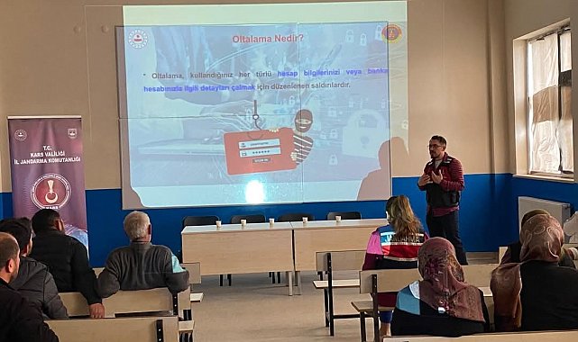 Akyaka'da vatandaşlara siber suçlar anlatıldı