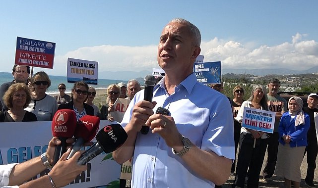 Alanya'da Aytemiz LPG dolum tesisine 'hayır' eylemi