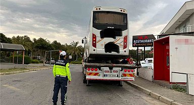 Alanya'da korsan taşımacılık yapan servis sürücüsüne 46 bin TL ceza