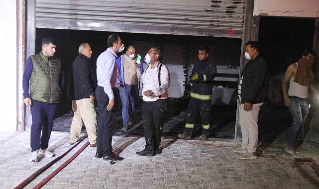 Alanya'da mobilya atölyesinde yangın paniği