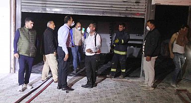 Alanya'da mobilya atölyesinde yangın paniği