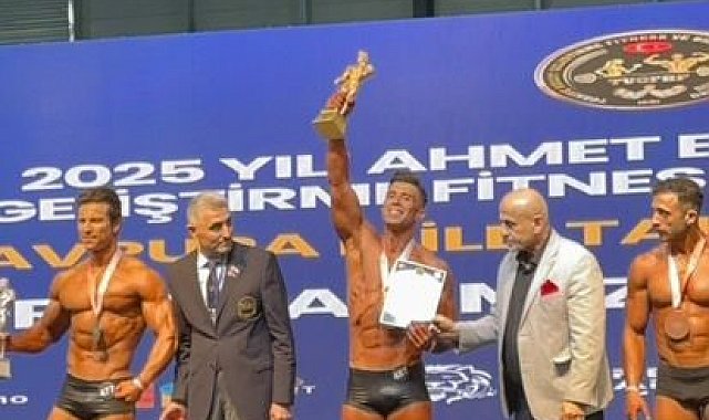Aliağalı sporcu Bahadır Avhan'dan Türkiye şampiyonu