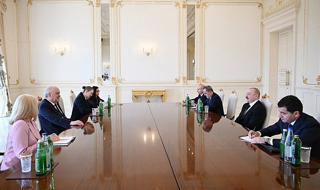 Aliyev, AGİT Genel Sekreteri Feridun Sinirlioğlu'nu kabul etti