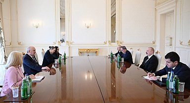 Aliyev, AGİT Genel Sekreteri Feridun Sinirlioğlu'nu kabul etti