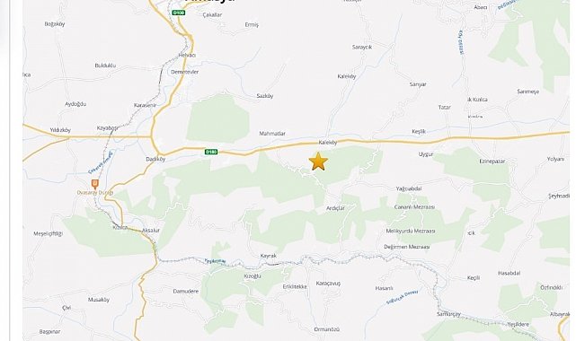 Amasya'da 3.2 büyüklüğünde deprem