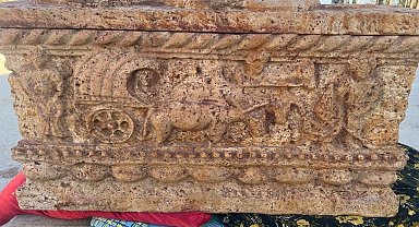 Amasya'da Roma dönemine ait mini lahit ele geçirildi