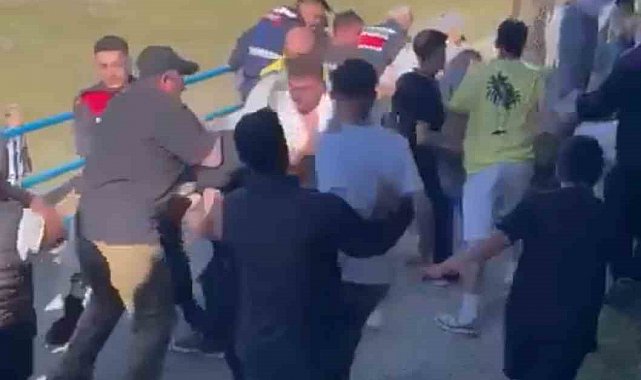 Amatör maç savaş alanına döndü