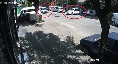 Ana yola dikkatsiz çıkan araç kazaya sebep oldu