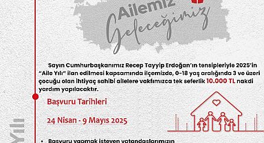 Araban'da ihtiyaç sahibi ailelere 10 bin TL nakdi yardım yapılacak