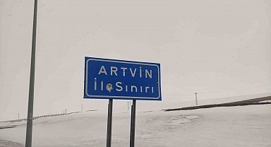 Ardahan'ın yüksek kesimlerinde kar yağışı etkili oldu