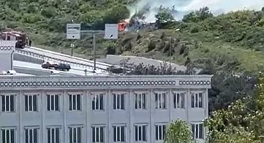 Arnavutköy'de ormanlık alanda yangın