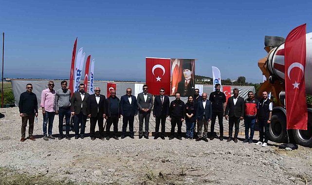 Arsuz'da yıkılan ahırların temeli atıldı