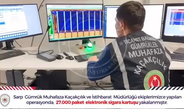 Artvin'de 4.5 milyon TL değerinde kaçak elektronik sigara kartuşu ele geçirildi