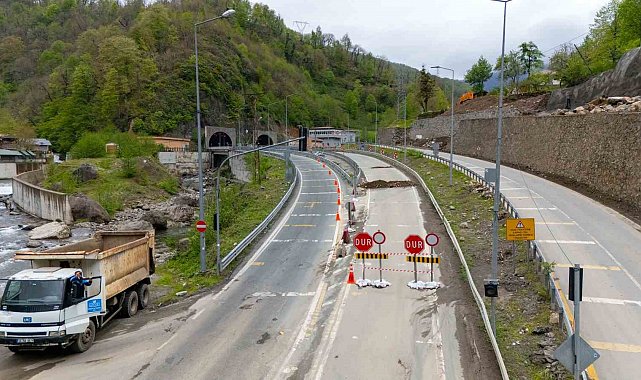 Artvin'de tünel bakım için kapandı, Cankurtaran eski günlerine döndü