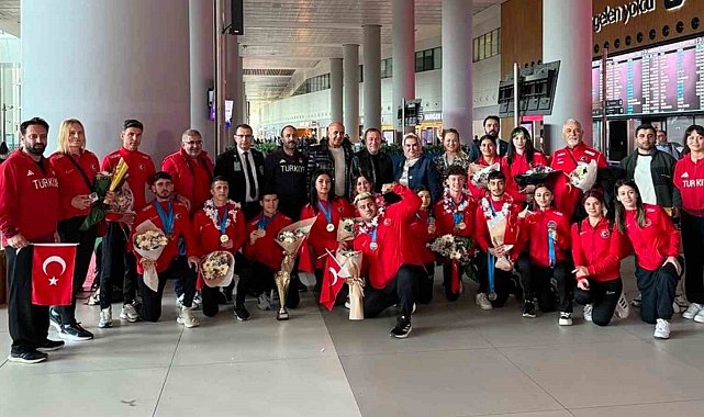 Avrupa şampiyonu Para Atletizm Milli Takımı yurda döndü