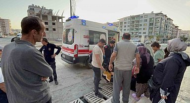 Ayağı mazgala sıkışan kadın zor anlar yaşadı