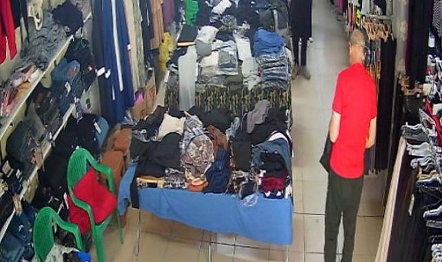 Ayakkabı hırsızları güvenlik kamerasına yakalandı