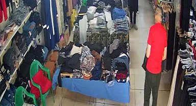 Ayakkabı hırsızları güvenlik kamerasına yakalandı