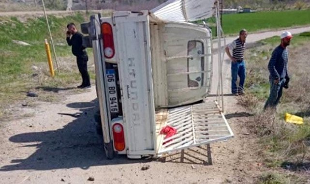 Ayaş'ta trafik kazası: 2 yaralı