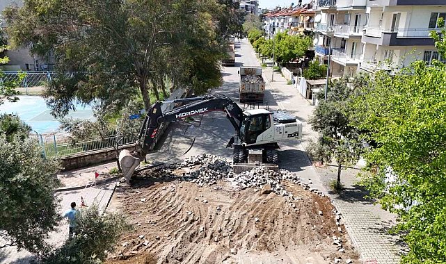 Aydın Büyükşehir Belediyesi kentin dört bir yanındaki yol çalışmalarını sürdürüyor