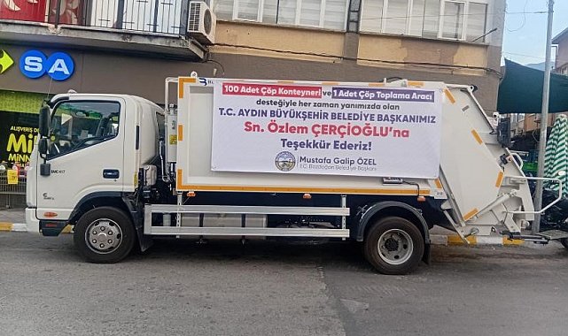 Aydın Büyükşehir Belediyesi'nden Bozdoğan'a araç desteği